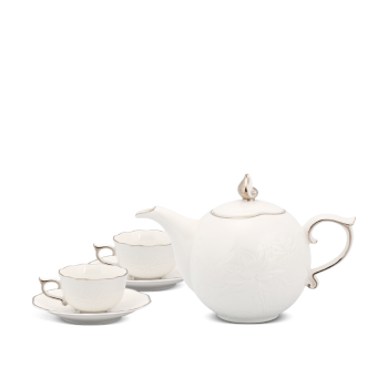 Bộ trà 0.7 L - Sen IFP - Chỉ Bạch Kim